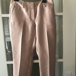 Rose Gold Ann Taylor Signature Ankle Pants
